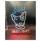 Spuds Bud Light Neon Sign