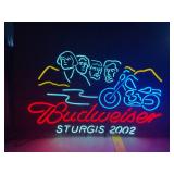 Authentic Budweiser Sturgis 2002 Neon Sign