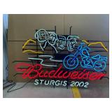 Authentic Budweiser Sturgis 2002 Neon Sign