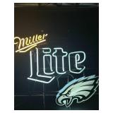 Miller Lite Philadelphia Eagles Neon Sign