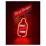 Small Red Stripe Neon Sign