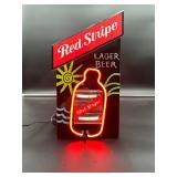Small Red Stripe Neon Sign
