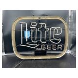 Gold Frame Lite Beer Neon Sign