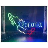 Corona Beer Map of Mexico Neon Sign