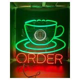 Starbucks Order Coffee Neon Sign