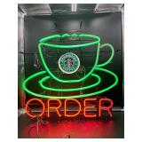 Starbucks Order Coffee Neon Sign