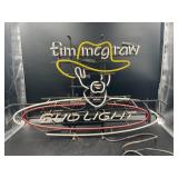Tim McGraw Bud Light Neon Sign