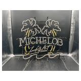 Michelob Light Double Palm Tree 4 Color Neon Sign
