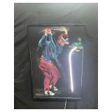 Terry Rose Neon Art Golf Picture