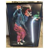 Terry Rose Neon Art Golf Picture
