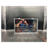 Vintage Pepsi-Cola Mirror Glass Faux Neon Light Up Sign  (NOT NEON)