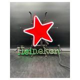 Heineken Double Light Triple Star Beer Neon Sign