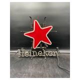 Heineken Double Light Triple Star Beer Neon Sign