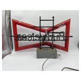 Vintage 1980s Budweiser Bowtie Open Neon Beer Sign