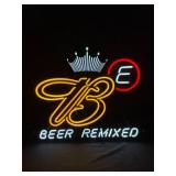 Rare B-to-the-e Budweiser Energy Beer Neon Sign