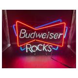 Budweiser Rocks Neon Sign