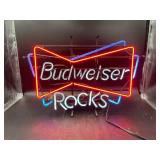 Budweiser Rocks Neon Sign