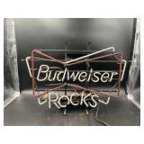 Budweiser Rocks Neon Sign