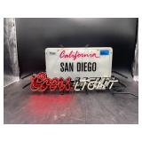 Coors Light San Diego Neon Sign