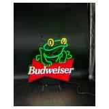 Budweiser Frog Neon Sign