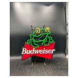 Budweiser Frog Neon Sign