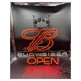 Budweiser Open Neon Sign