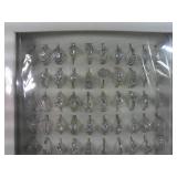 Lot of 100 Silver w/ Diamond Styled Costume Jewelry