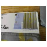 Lot of 2 Room Essentials Celestial Metallic Shower Curtain Size 72 in x 72 in-Gray