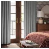 Threshold 2 Panel Blackout Curtain-63"- Gray Aruba