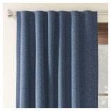 Blackout Aruba Window Curtain Panel - Threshold-50"W x 63"L-Blue Denim