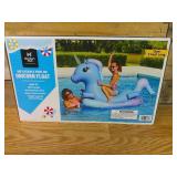 Members Mark Inflatable Ride On Blue Unicorn Float Over 5 Feet Long