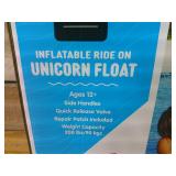 Members Mark Inflatable Ride On Blue Unicorn Float Over 5 Feet Long
