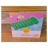 Pocket Lounge - Sun Squad™: Inflatable Pool Float with 18 Pockets, Coil-Beam, Air Pillow, 220lb Capacity-Green
