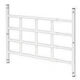 Set of 4 Segal Fixed Window Guard, 22 in. - 38 in. x 21-1/2 in., Steel, White, 4-Bar, NON-EGRESS