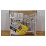 Set of 4 Segal Fixed Window Guard, 22 in. - 38 in. x 21-1/2 in., Steel, White, 4-Bar, NON-EGRESS