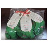 Kong Holiday Wild Knots Bear Dog Squeak Toy Medium Green Christmas - 3 Pack