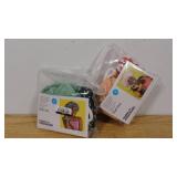 Set of 2, 3pc Bathroom Accessories Set - Room Essentials Green & Orange