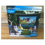 OUTDOOR SCREEN INFLATABLE OUTDOOR SCREEN, 10.5FT.