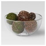 (Set of 2) Decorative Moss Ball Filler Dark Moss Green - Threshold