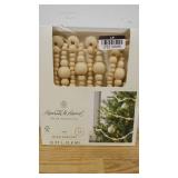 Hearth & Hand With Magnolia WOOD BEAD GARLAND Christmas Tree One Set 12 ft