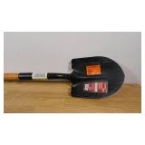 Husky 47 in. L Wood Handle Floral Carbon Steel Digging Shovel with Grip