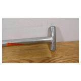 QEP 7 in. Wide Floor Scraper and Stripper with 48 in. Handle and Foot Peg