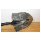 Husky 47 in. L Wood Handle Floral Carbon Steel Digging Shovel with Grip-Lightly Used