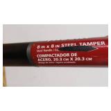 Husky 51 in. Steel Handle 8 in. x 8 in. Tamper-Missing Handle Grip