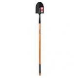 Husky 47 in. L Wood Handle Floral Carbon Steel Digging Shovel with Grip-Lightly Used