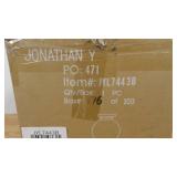 atlas 7.75" metal/glass led flush mount