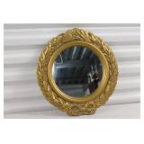 Vintage Gold Frame Round Wall Mirror