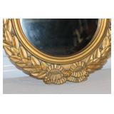 Vintage Gold Frame Round Wall Mirror