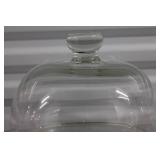 Clear Glass Cake Dome with Base