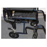 Folding Transport Wheelchair with Footrest